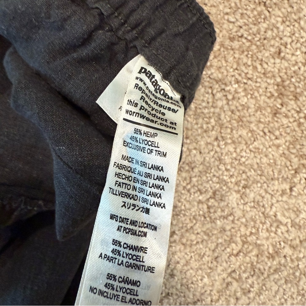 Women’s Size XS Patagonia Garden Island Pants Black - Picture 9 of 9